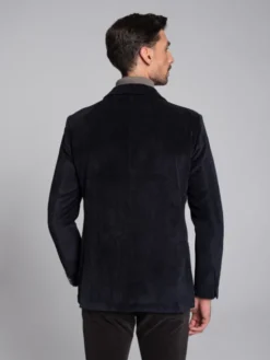 Borgio Marynarka alluvioni Czarny Slim Fit