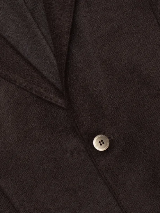 Borgio Marynarka almenno Brązowy Slim Fit