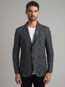 Borgio Marynarka avella_g Granatowy Slim Fit