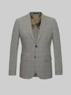 Borgio Marynarka caronia Szary Slim Fit