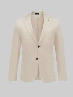 Borgio Marynarka cintano Beżowy Slim Fit