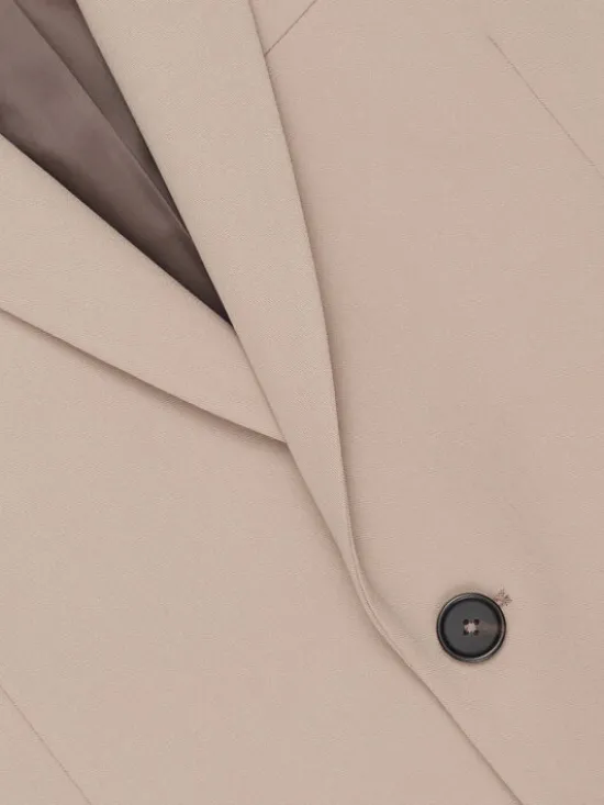 Borgio Marynarka lido Beżowy Slim Fit