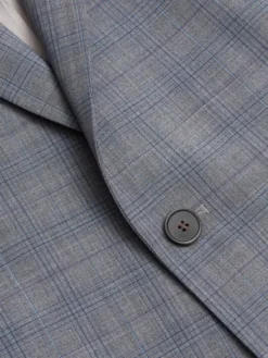 Borgio Marynarka portici Szary Slim Fit