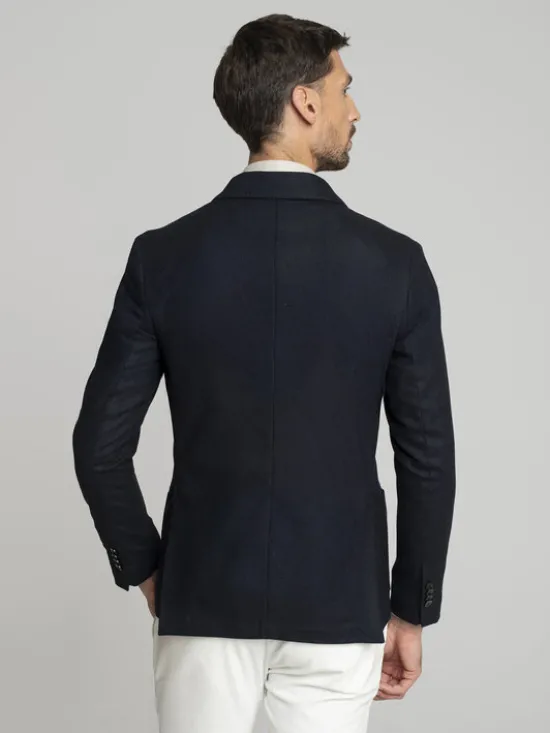 Borgio Marynarka sommariva_g Granatowy Slim Fit