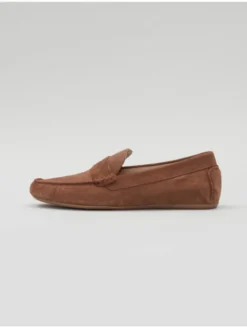 Borgio Mokasyny F304_zamsz_light_brown Brązowy