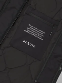 Borgio Płaszcz nissoria_c Czarny Regular Fit
