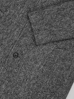 Borgio Płaszcz wełniany rivara_sz Szary Slim Fit