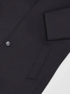 Borgio Płaszcz wełniany rivara_g Granatowy Slim Fit