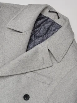Borgio Płaszcz zimowy sortino Szary Slim Fit