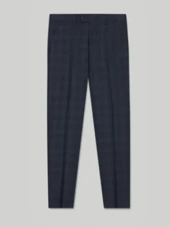 Borgio Spodnie garniturowe carlopoli Granatowy Slim Fit