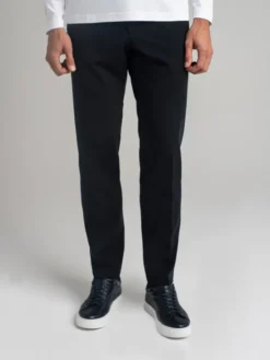 Borgio Spodnie garniturowe gavello_g Granatowy Slim Fit