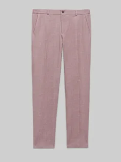 Borgio Spodnie garniturowe lumarzo Różowy Slim Fit