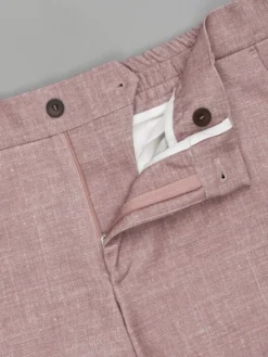 Borgio Spodnie garniturowe lumarzo Różowy Slim Fit