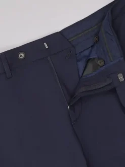 Borgio Spodnie garniturowe parma Granatowy Slim Fit