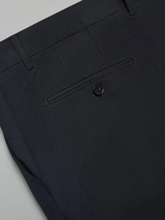 Borgio Spodnie garniturowe turro Granatowy Super Slim Fit