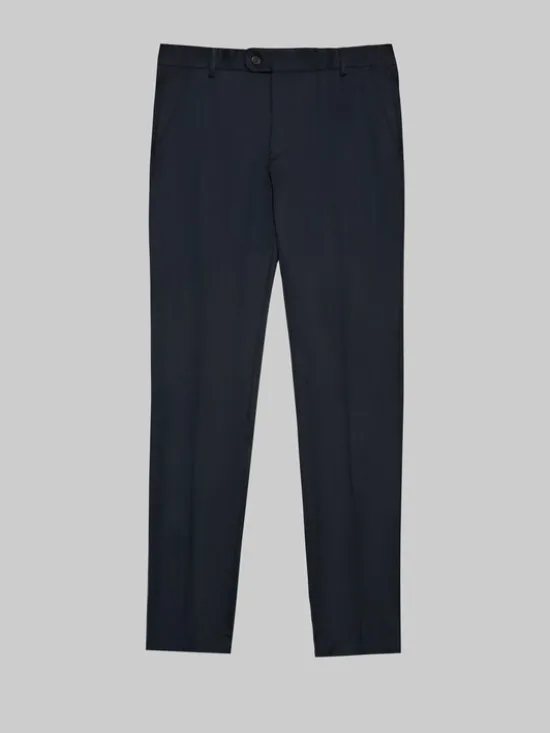 Borgio Spodnie garniturowe turro Granatowy Super Slim Fit