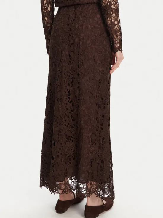 Bruuns Bazaar Spódnica midi Sago Joanelle BBW4518 Brązowy Regular Fit