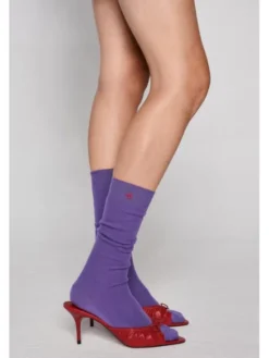 B SIDES Podkolanówki MERINO UNISEX Fioletowy