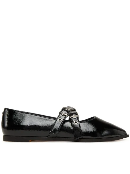 Buffalo Baleriny Marly Cross 1621026 Czarny