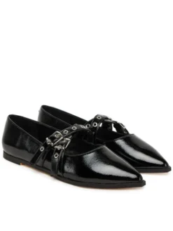 Buffalo Baleriny Marly Cross 1621026 Czarny