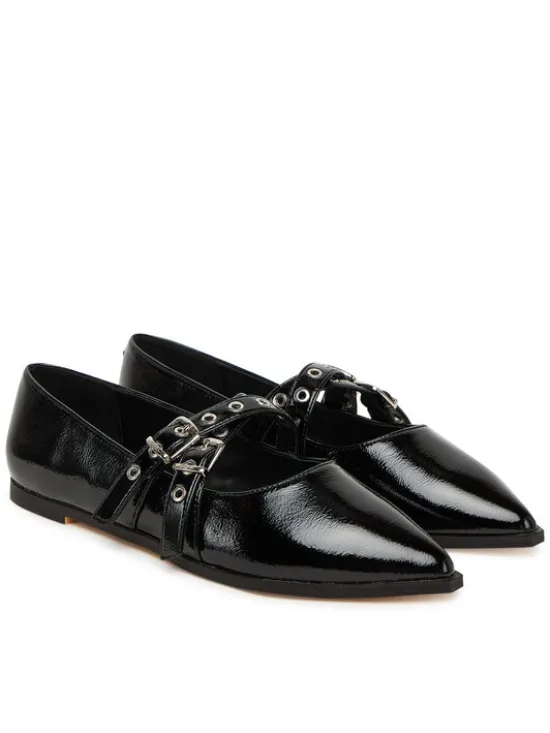 Buffalo Baleriny Marly Cross 1621026 Czarny