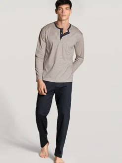 Calida Piżama 40686 Granatowy Regular Fit
