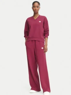 Calvin Klein Jeans Bluza LV047E237G Czerwony ciemny Regular Fit
