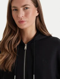 Calvin Klein Jeans Bluza Monogram LV047F208G Czarny Relaxed Fit