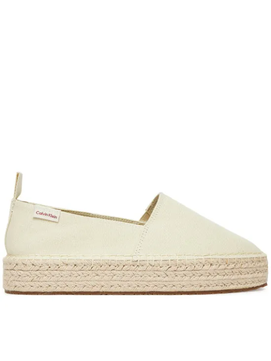 Calvin Klein Jeans Espadryle Platform Espadrille Ml Cs YW0YW01871 Beżowy