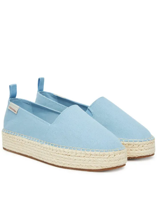 Calvin Klein Jeans Espadryle Platform Espadrille Ml Cs YW0YW01871 Błękitny
