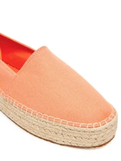 Calvin Klein Jeans Espadryle Platform Espadrille Ml Cs YW0YW01871 Pomarańczowy