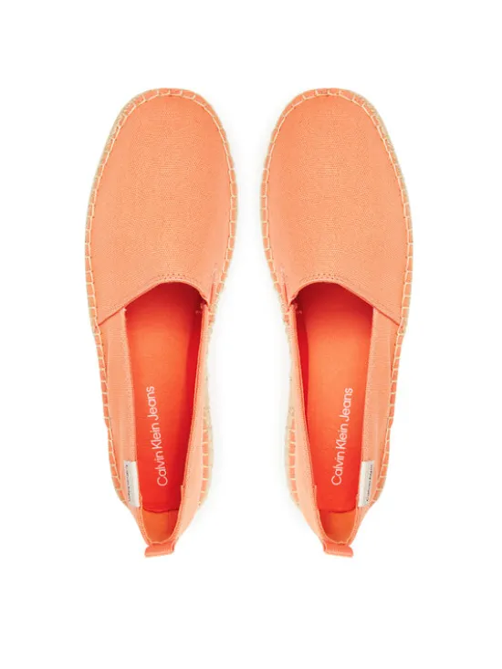 Calvin Klein Jeans Espadryle Platform Espadrille Ml Cs YW0YW01871 Pomarańczowy