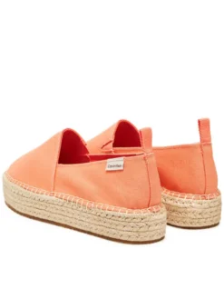 Calvin Klein Jeans Espadryle Platform Espadrille Ml Cs YW0YW01871 Pomarańczowy