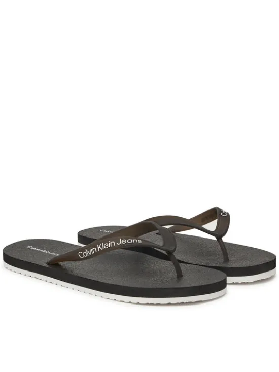 Calvin Klein Jeans Japonki Thong+ Tpu YM0YM01265 Czarny