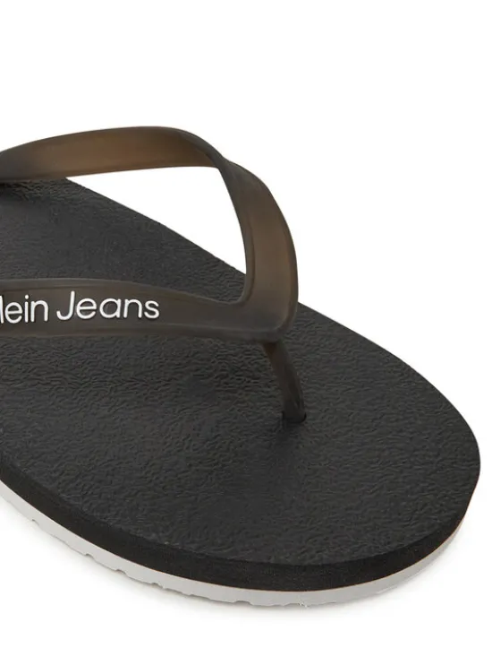 Calvin Klein Jeans Japonki Thong+ Tpu YM0YM01265 Czarny