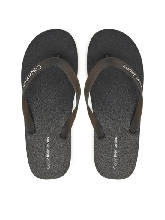 Calvin Klein Jeans Japonki Thong+ Tpu YM0YM01265 Czarny