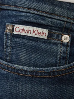Calvin Klein Jeans Jeansy Classic LV04RG900G Niebieski Taper Fit
