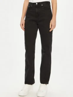Calvin Klein Jeans Jeansy J20J224505 Czarny Straight Fit