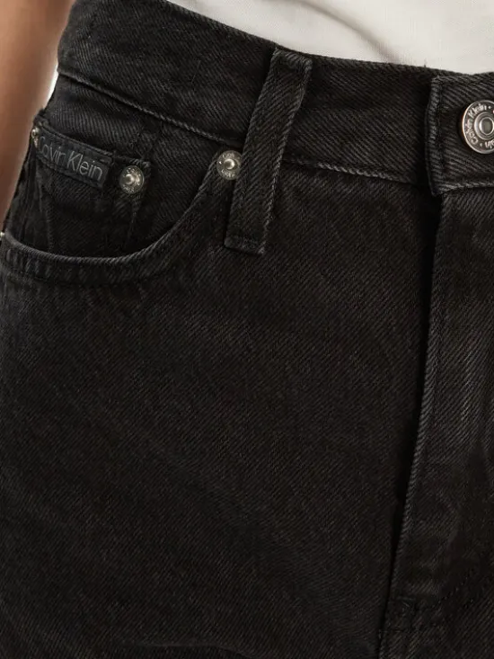Calvin Klein Jeans Jeansy J20J224505 Czarny Straight Fit