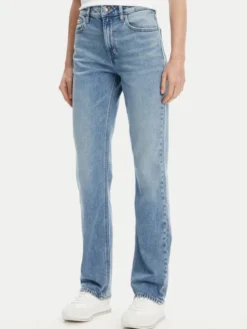 Calvin Klein Jeans Jeansy LV047B914G Niebieski Straight Fit