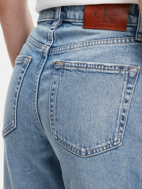 Calvin Klein Jeans Jeansy LV047B914G Niebieski Straight Fit