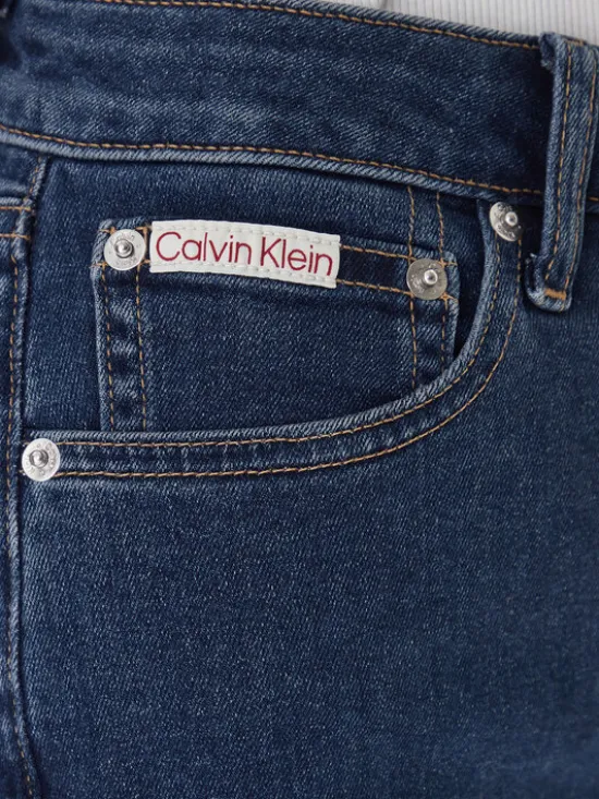 Calvin Klein Jeans Jeansy LV047E611G Granatowy Skinny Fit
