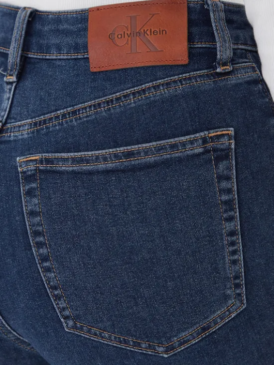 Calvin Klein Jeans Jeansy LV047E611G Granatowy Skinny Fit