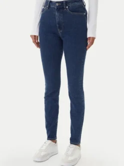 Calvin Klein Jeans Jeansy LV047E611G Granatowy Skinny Fit