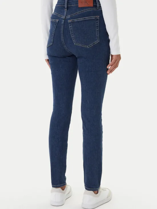 Calvin Klein Jeans Jeansy LV047E611G Granatowy Skinny Fit