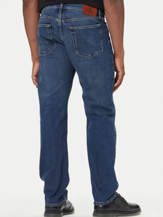Calvin Klein Jeans Jeansy LV04LB782G Niebieski Straight Fit