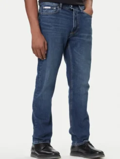 Calvin Klein Jeans Jeansy LV04LB782G Niebieski Straight Fit