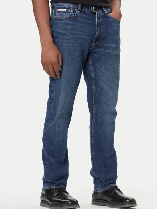 Calvin Klein Jeans Jeansy LV04LB782G Niebieski Straight Fit