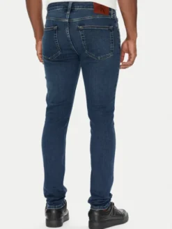 Calvin Klein Jeans Jeansy LV04RB720G Granatowy Skinny Fit