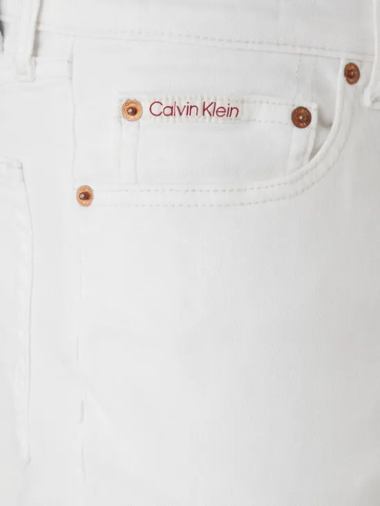 Calvin Klein Jeans Jeansy LV04RF751G Écru Slim Fit